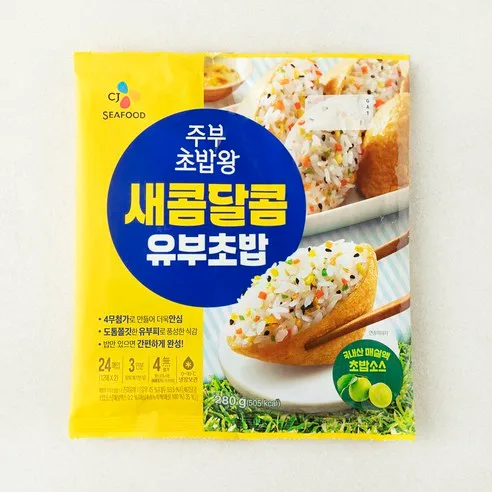 CJ씨푸드 주부 초밥왕 새콤달콤 유부초밥, 280g