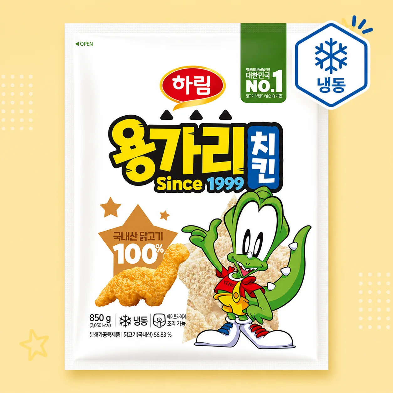 하림 용가리치킨 (냉동), 850g, 1개